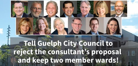 image of Act now to protect two member wards in Guelph
