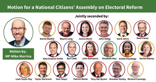image of Amplify the growing support for a National Citizens' Assembly on Electoral Reform